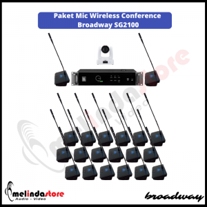 Mic Wireless Conference Broadway SG2100 - 20 Mic + Camera PTZ